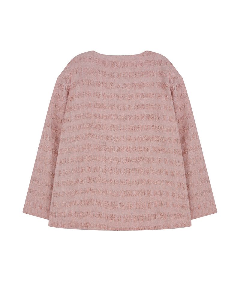 [Unisex] Over Fit Tweed Jacket Pink