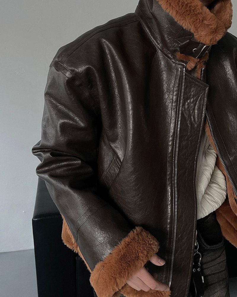 ECT bold Oversized fit suede jacket (3 colors)