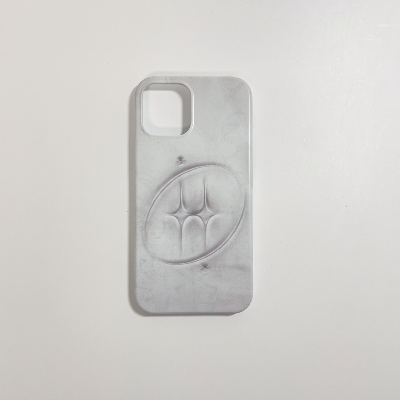[MADE] grayish logo hard phone case (matt)