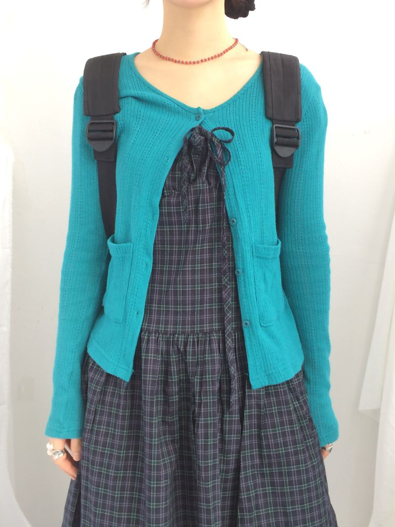Vintage Mori Checkered Dress