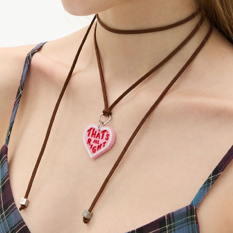Heart Sprinkle Star Choker String Necklace