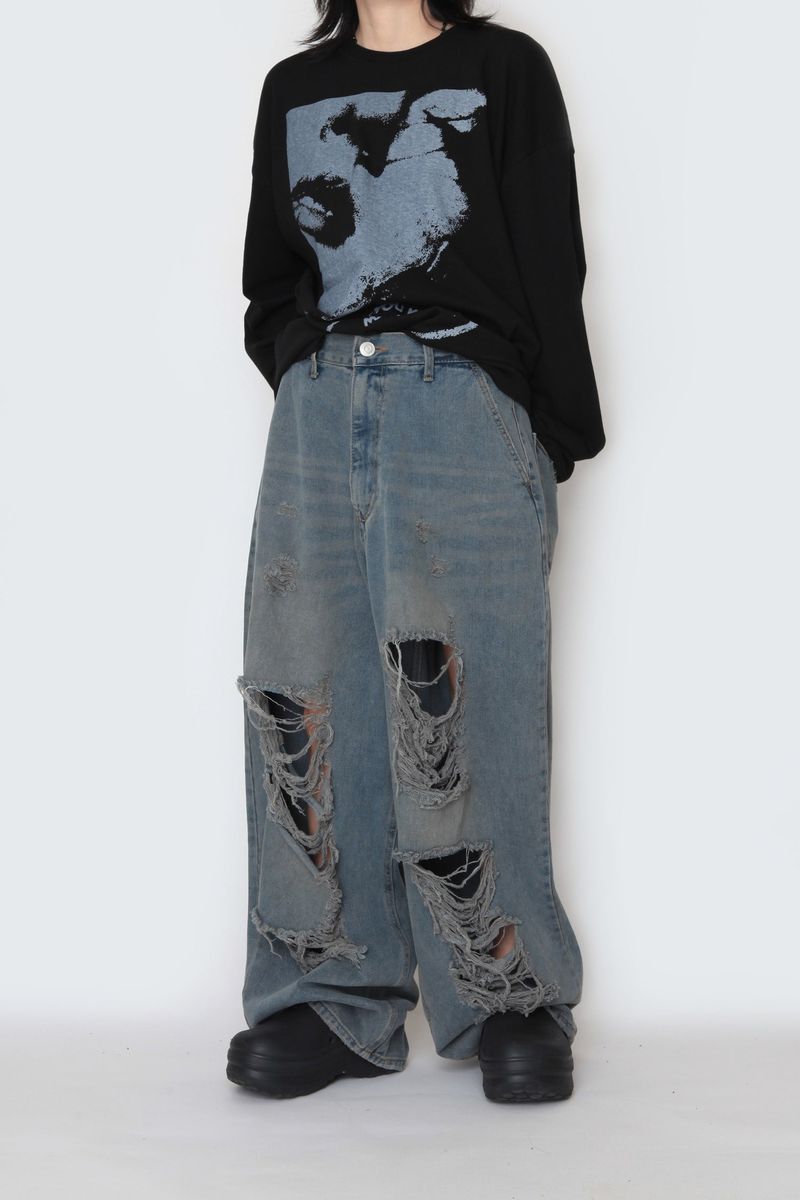 Dirty Vintage Balloon Denim Pants