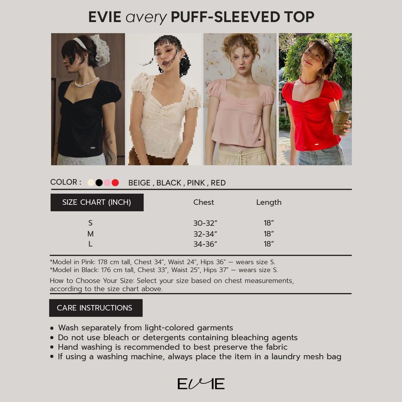 EVIE avery PUFFED SLEEVE TOP PINK