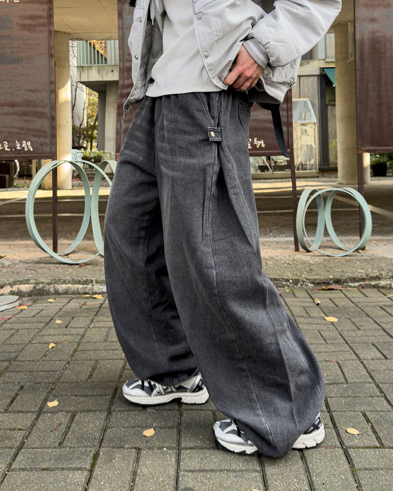 Avan Snap Balloon Fleece Denim