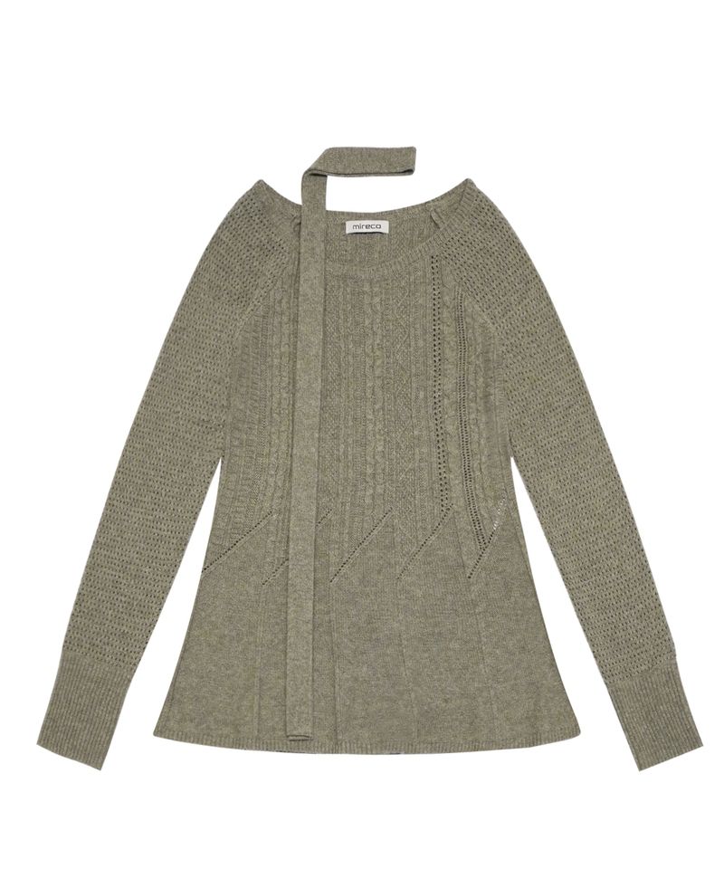 CABLE RECO KNIT OPS GREY