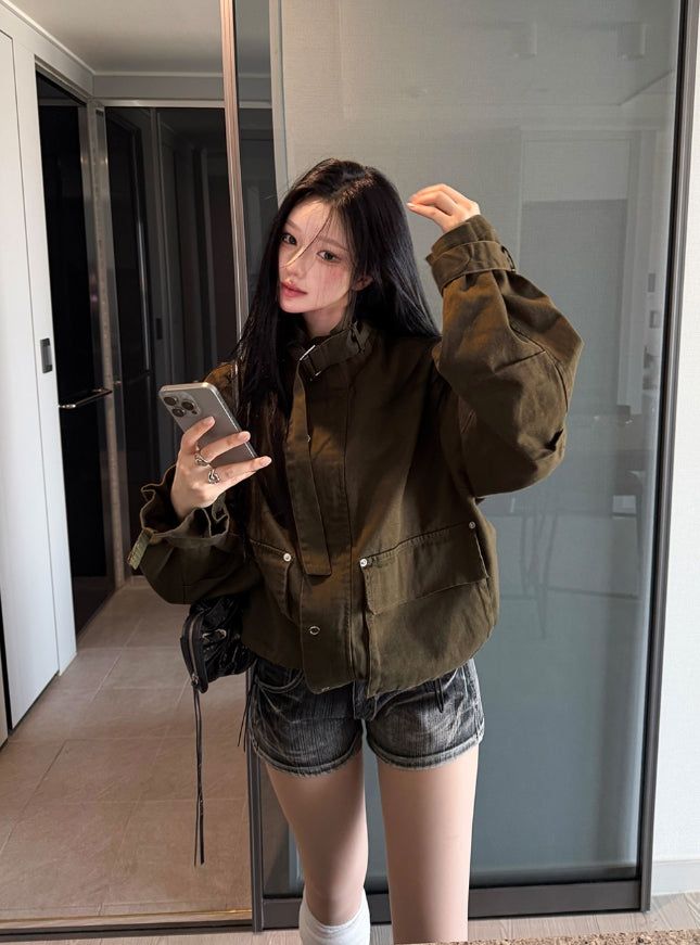 hatsukoshi(ハツコシ)の「String Bomber Jacket(Jackets/Outerwear)」