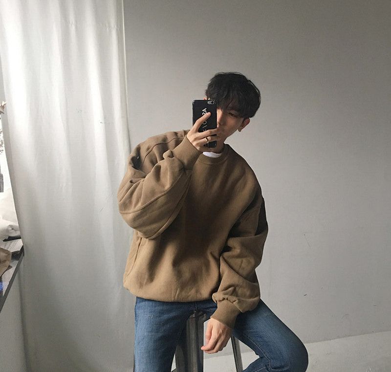 Never Line Warm Sweat Shirt (4color)