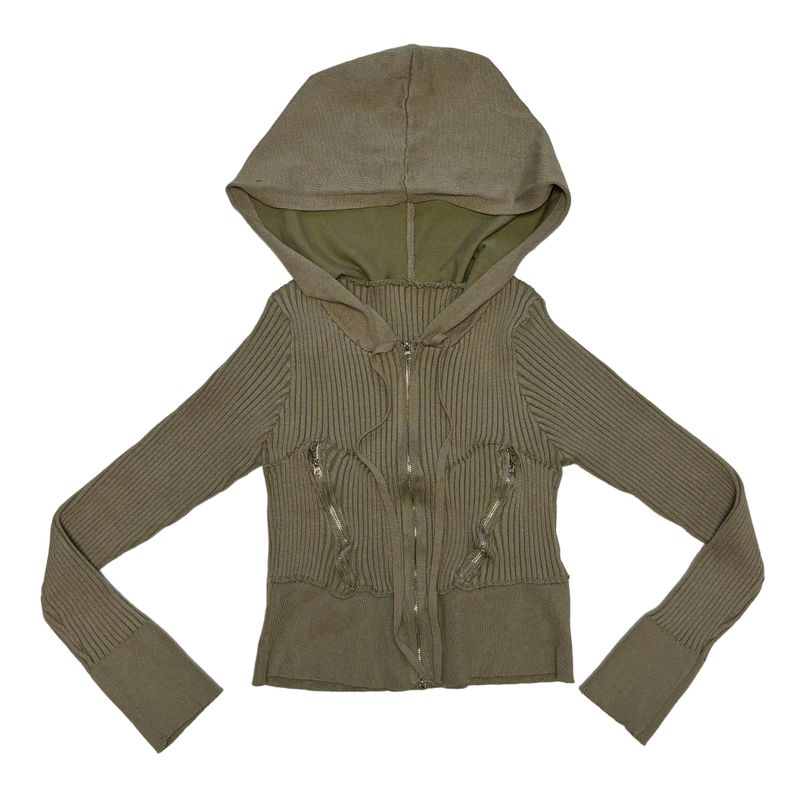 Neon two way zip up