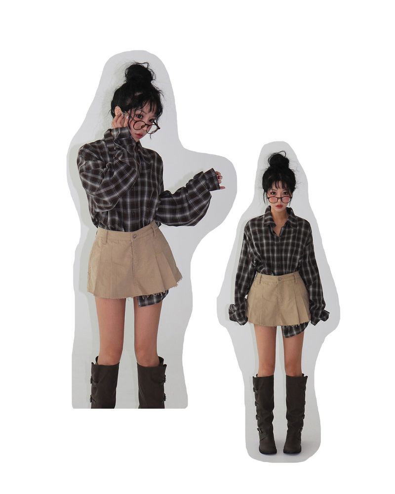 Delight-J（ディライトジェイ）の「Vintichi Checkered Shirt（Tops）」