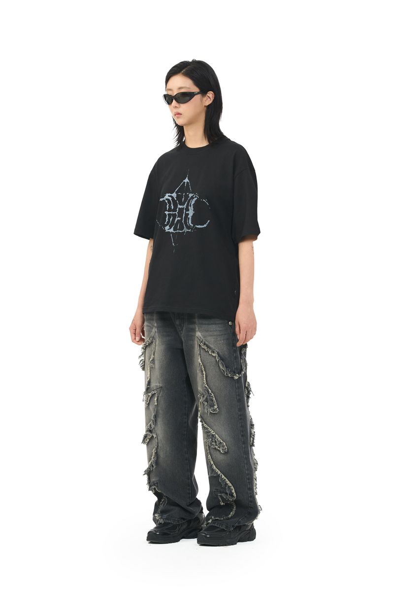 ROCK LOGO TEE - BLACK