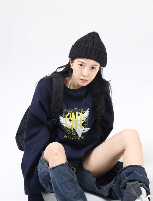 PANATIQUE（パナティーク）の「Overfit Panatique Logo Sweatshirt_2color（Tops）」