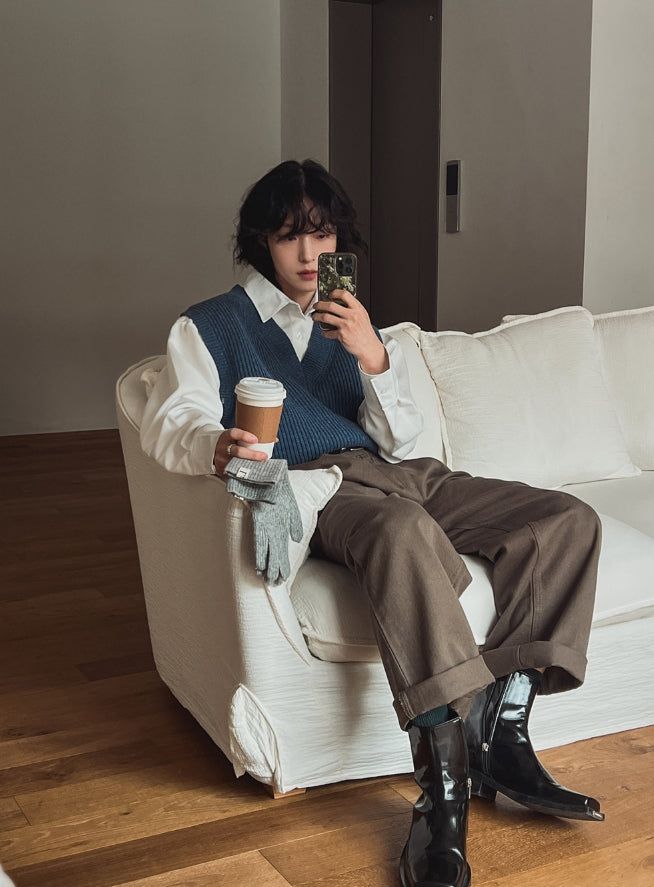 Koby two-tuck chino pants