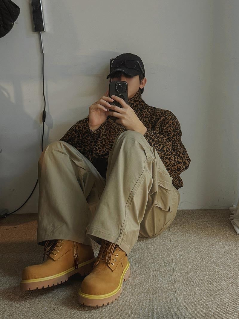 ASCLO Leopard Fleece Zip Up (2color)