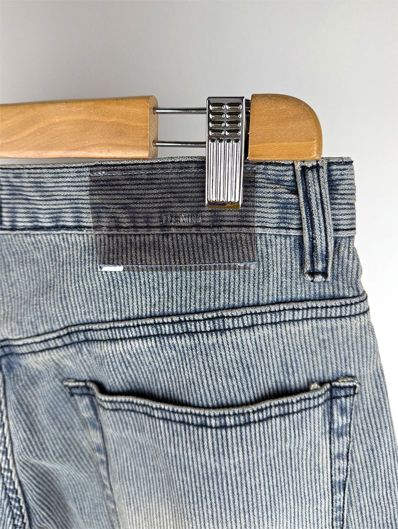 TEXTURE WIDE BERMUDA JEANS