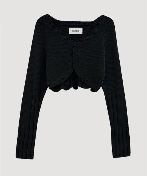 KNIT BOLERO CARDIGAN