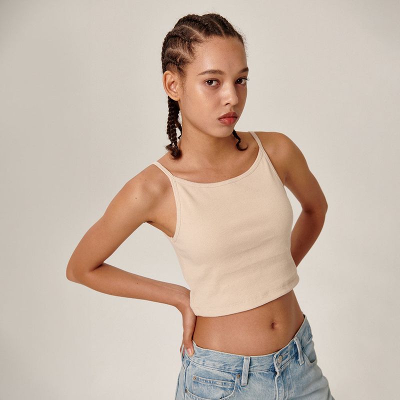 Flatwave in Seoul（フラットウェーブ イン ソウル）の「Tiam Crop Bra Top Beige（Tops）」