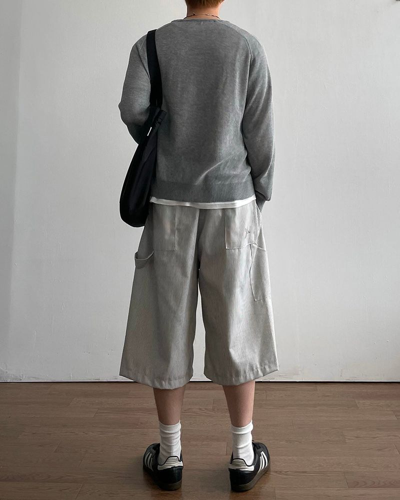 Hiko Stripe Bermuda Pants