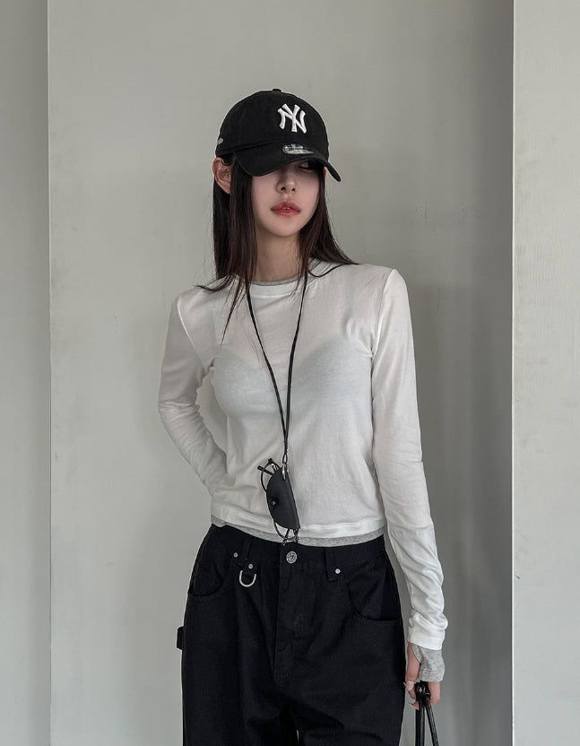 ULAN(ユレン)の「Slow layered warmer long sleeves(Tops)」