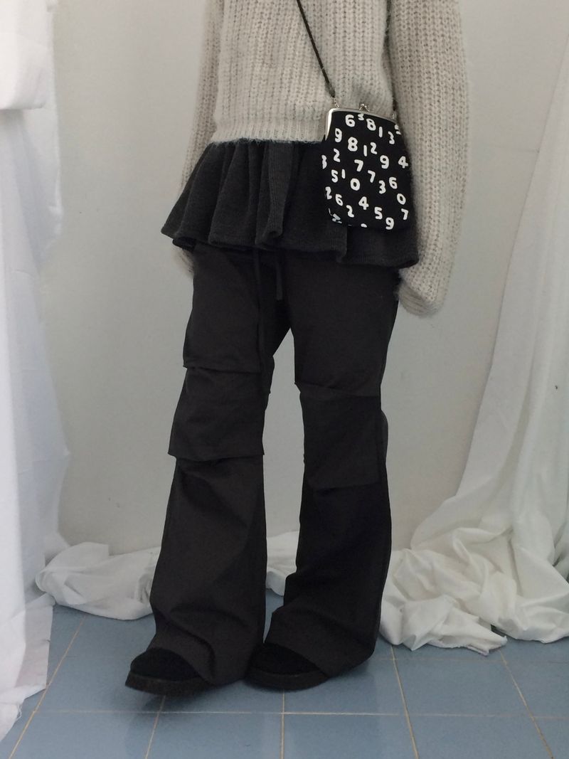 Shoulder collar loose knitwear