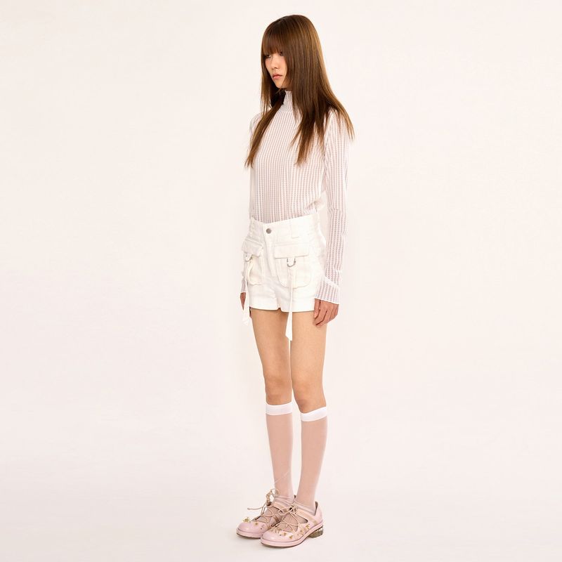 Multi-Pocket Short - White