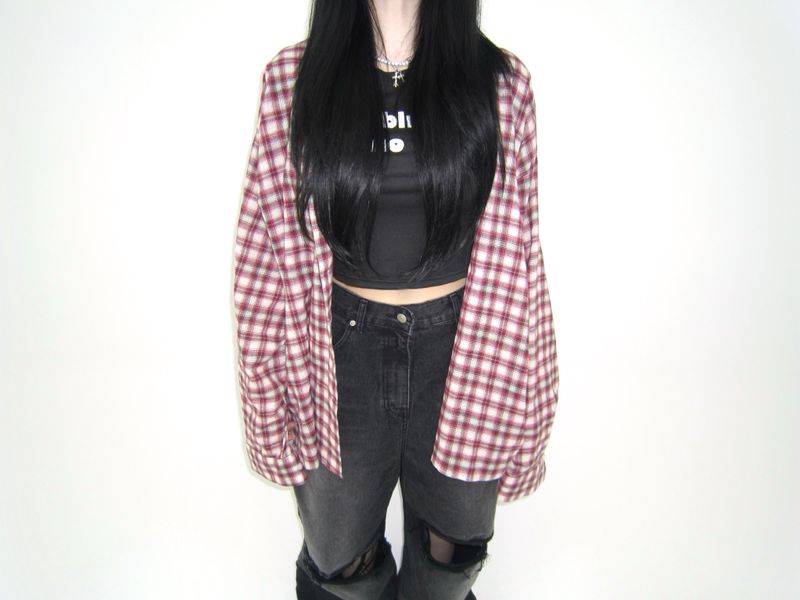 Linen checkered shirt