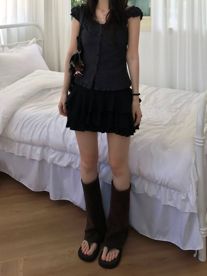 Roman Cancan mini skirt (2 colors)