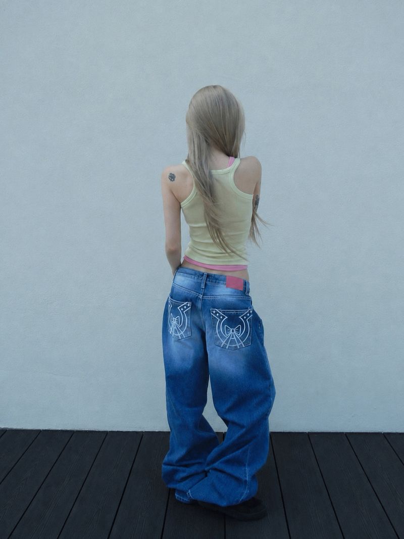 THEAIRTOWN(ザエアータウン)の「true hoop pink denim(Pants)」