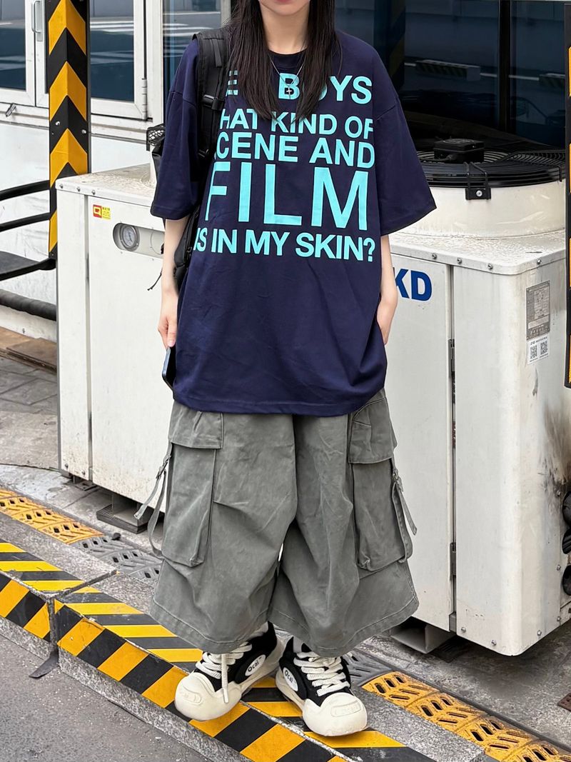 film lettering t-shirt