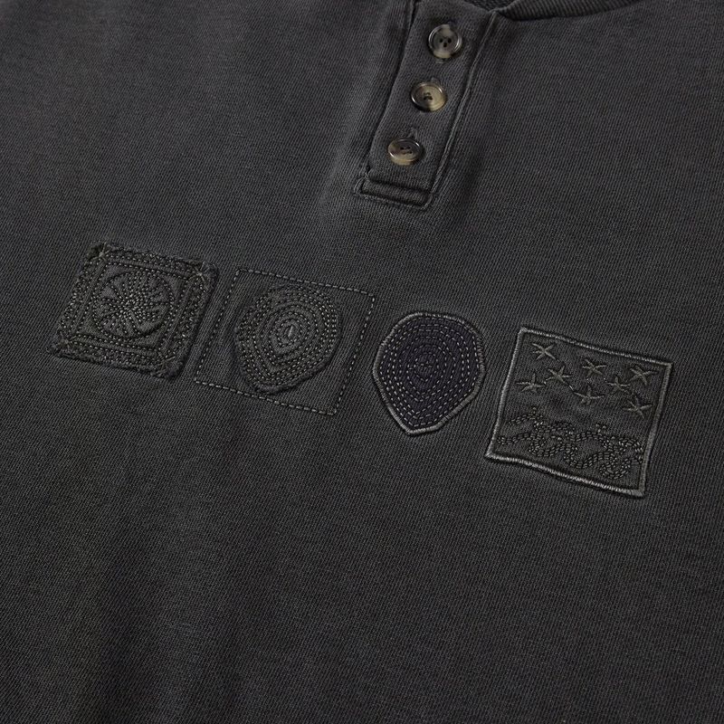 Symbolic button sweatshirt / Dusty charcoal