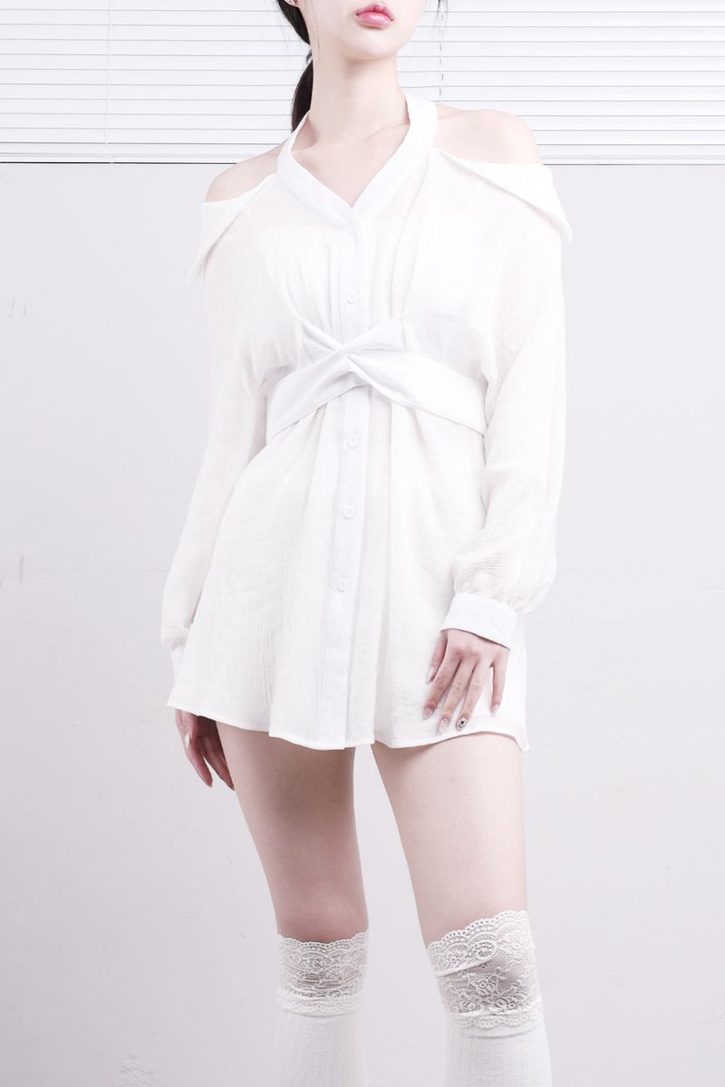 NONCODE（ノンコード）の「Munin off-shoulder one-piece + shorts set（Setup）」