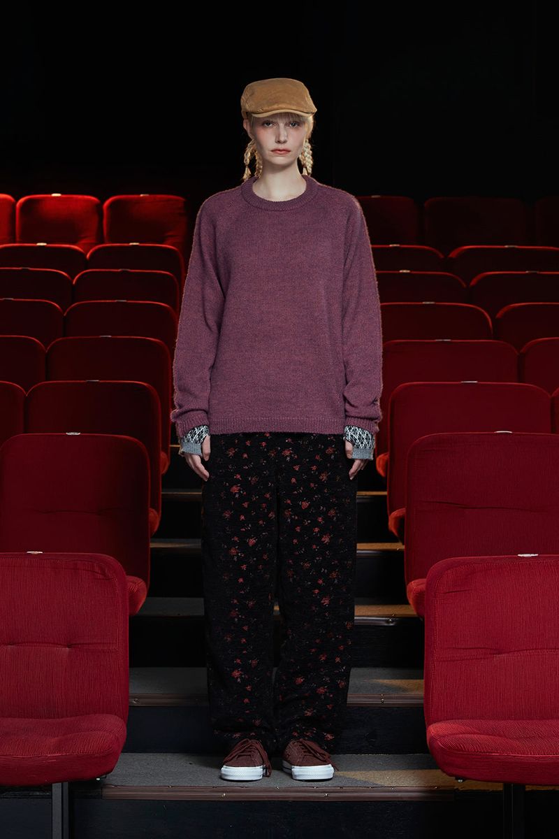 TUCK ALPACA KNIT / PURPLE PINK