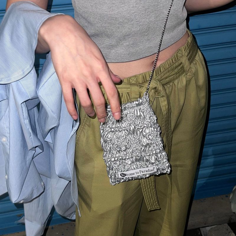 Sha-pei Rumple Bag (Silver)