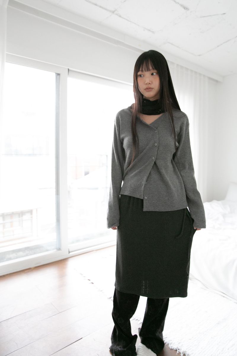 button two-way cardigan(4colors)