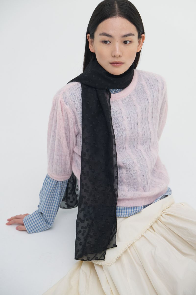 Mist Dot Scarf_2colors