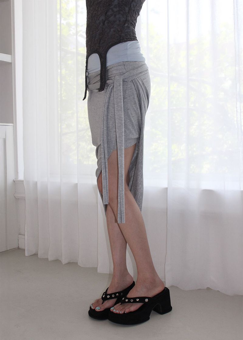 MULTI STRAP SKIRT (3color)