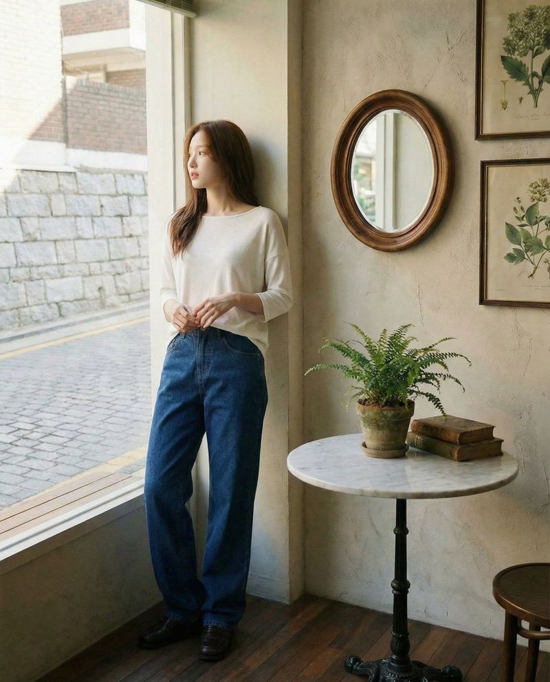  2ND REPRODUCTION PRE-ORDER DEEO BLUE MIDE-WAISTED STRAIGHT DENIM code 26202