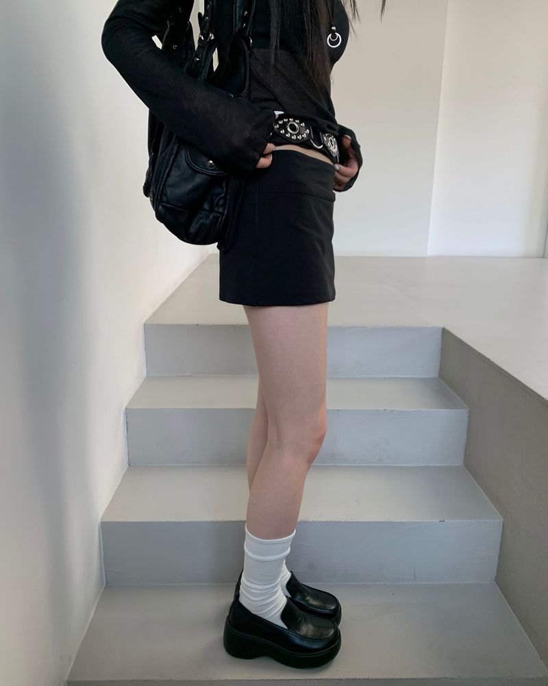 Platform minimal loafers