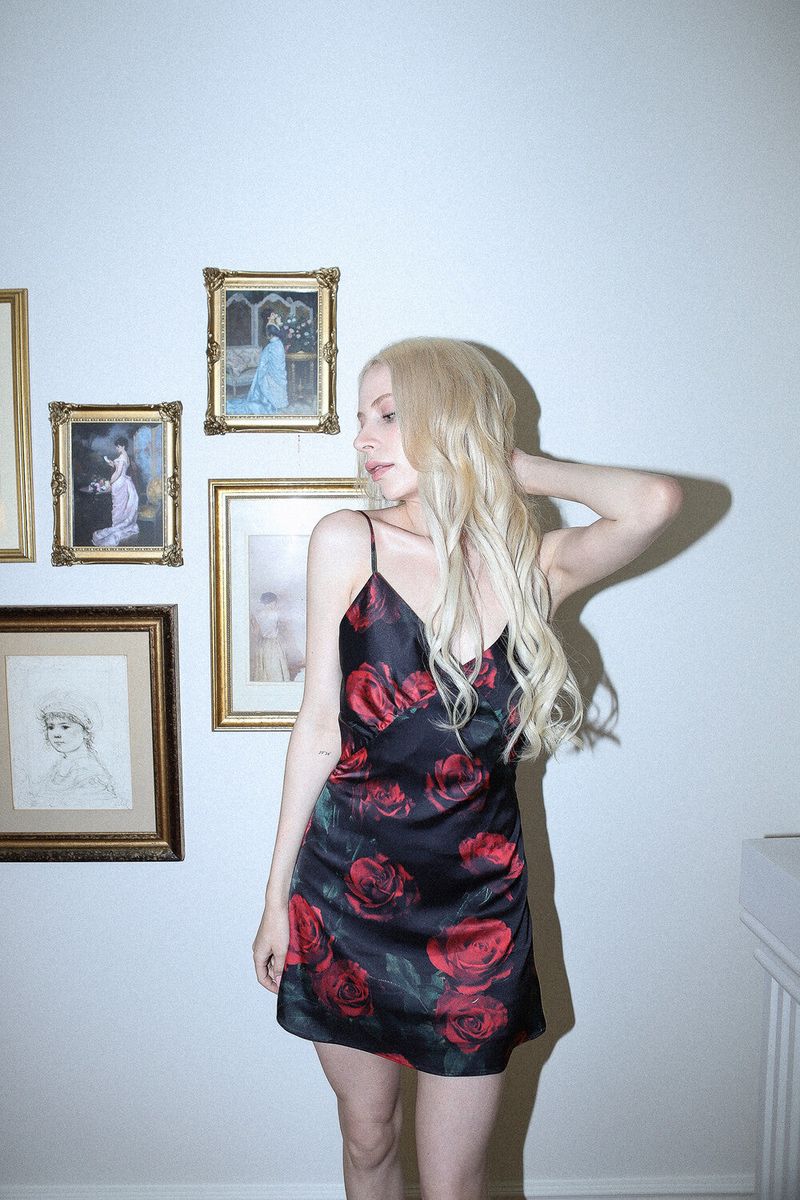ROSE BUSTIER DRESS[red]