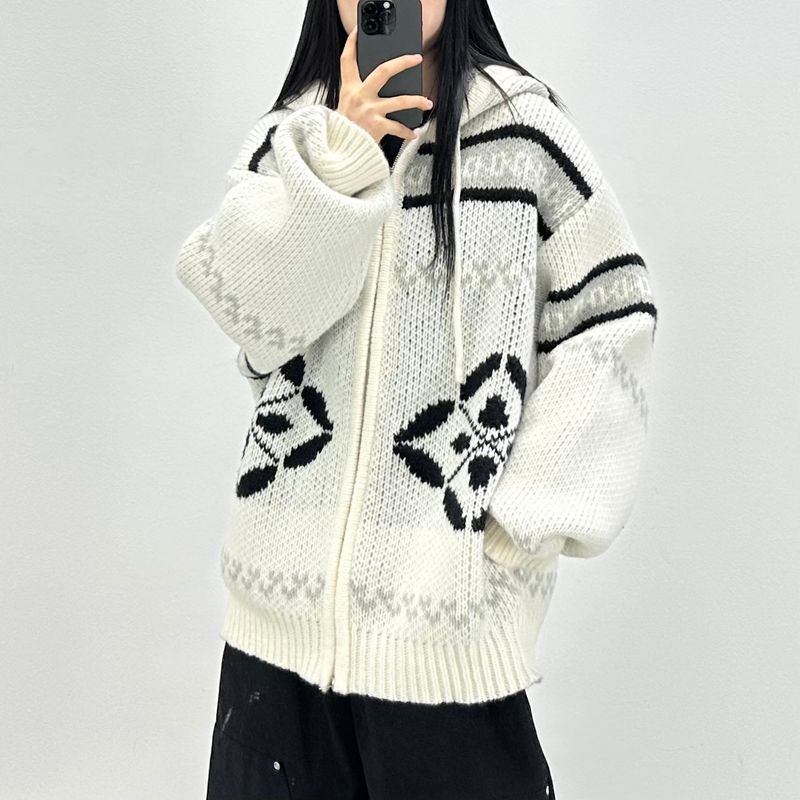 PEARCLAN（ペアクラン）の「nordic knit hood zip-up（Jackets/Outerwear）」