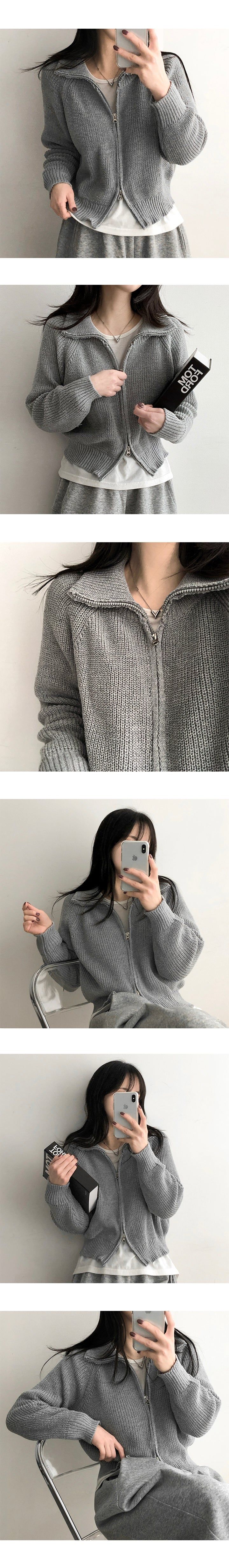 Wentz to Way knit zip-up