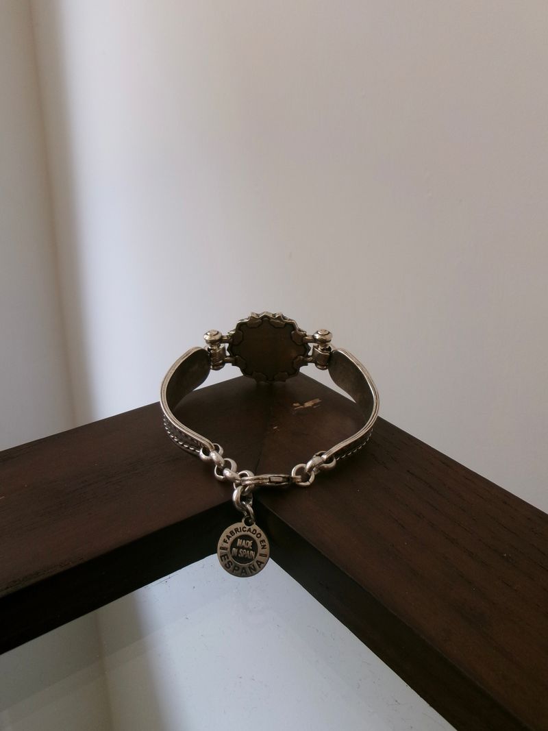 Silver Plated Concho Bracelet