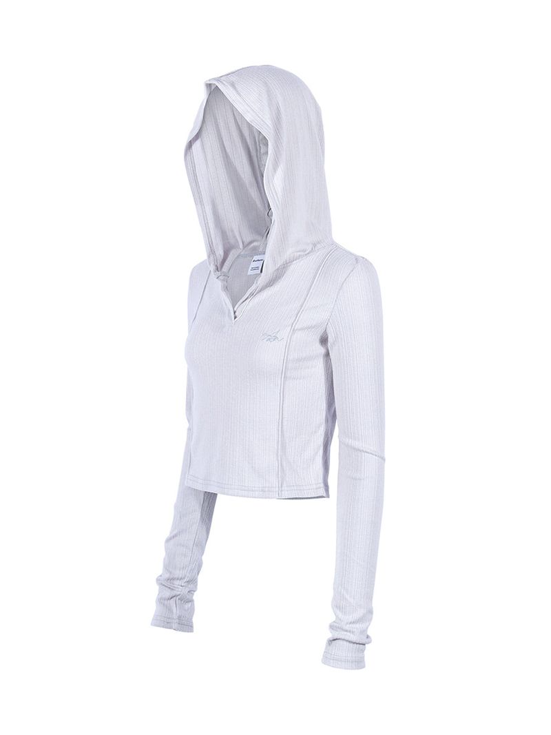 ANOTHERA（アナザーエー）の「WARM CROP HOODIE_Ice Gray（Tops）」
