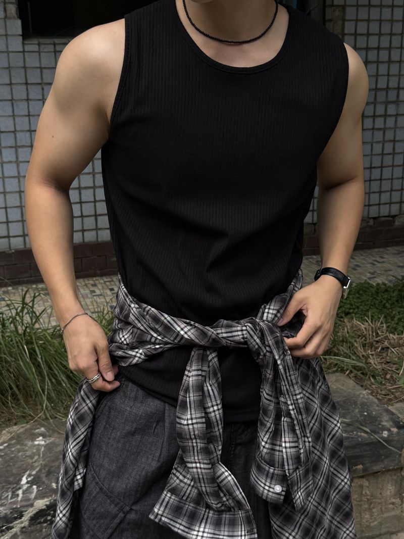 Non-fade diagonal cargo bermuda pants 