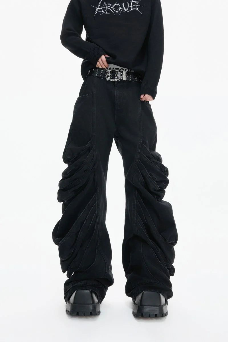 Argue Cultureの「Deconstructed Washed Stacked Jeans(Pants)」