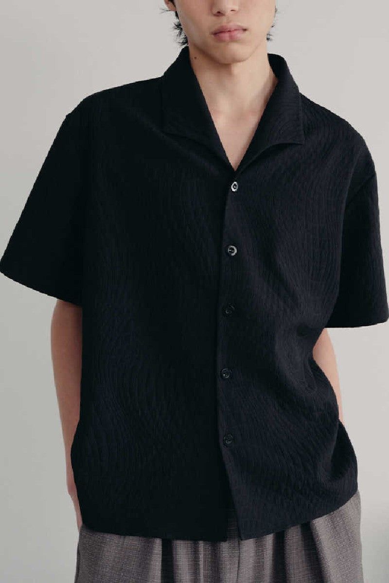 JCAESAR（ジュリウス・シーザー）の「Seagull Collar Crinkle Shirt（Tops）」