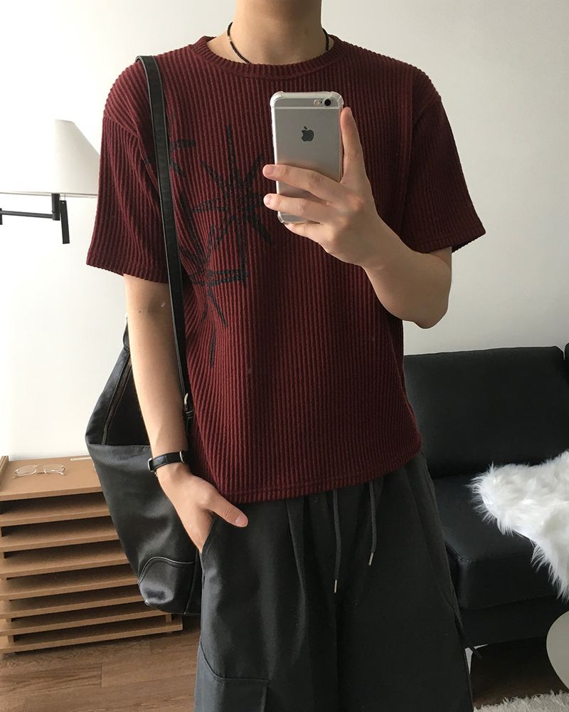 Bloom Crop Short Sleeve Knit