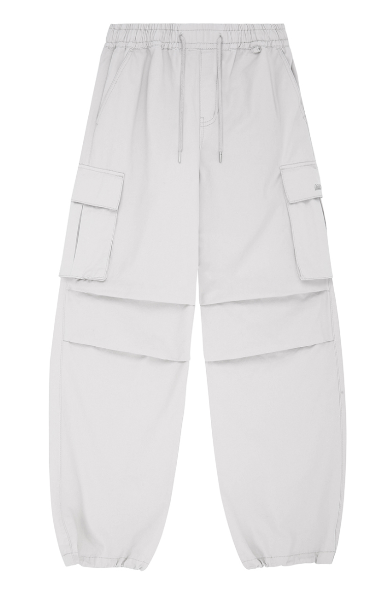 Parachute Washed Cotton Wide Cargo Pants