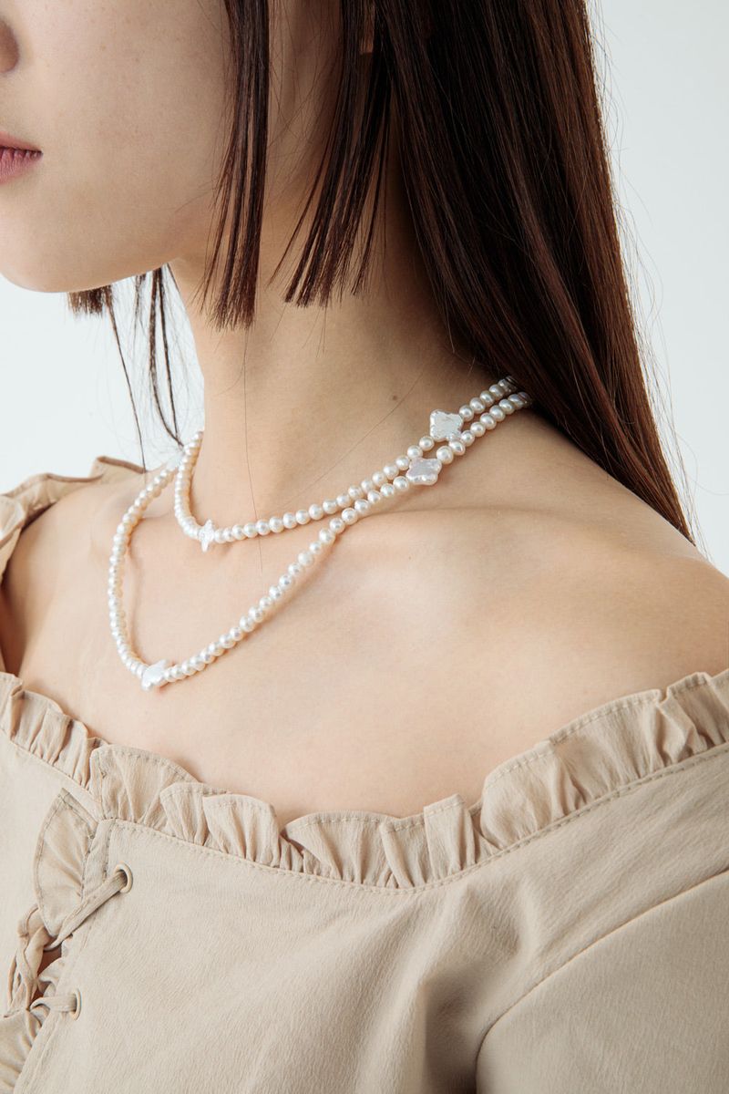 + pearl necklace