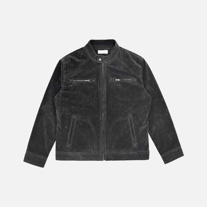 Robe biker suede jacket