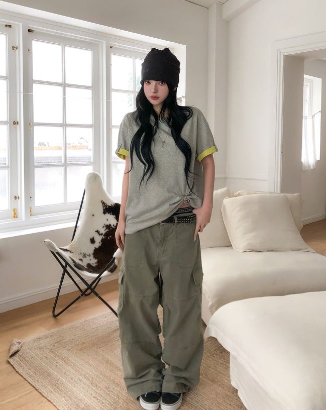 Feud Dyed Washed Cargo Pants